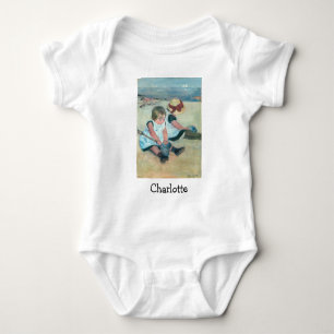 Mary Cassatt - Kinder spielen am Strand Baby Strampler