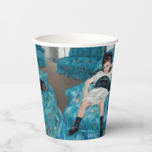 Mary Cassatt - Kleines Mädchen in einem blauen Ses Pappbecher