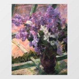 Mary Cassatt - Lilacs in einem Fenster Fensteraufkleber