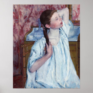 Mary Cassatt - Mädchen beim Frisieren Poster