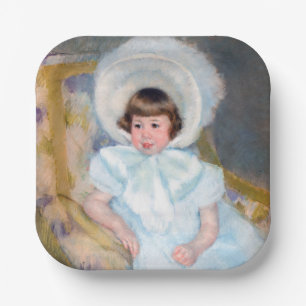 Mary Cassatt - Porträt Louise-Aurore Villeboeuf Pappteller