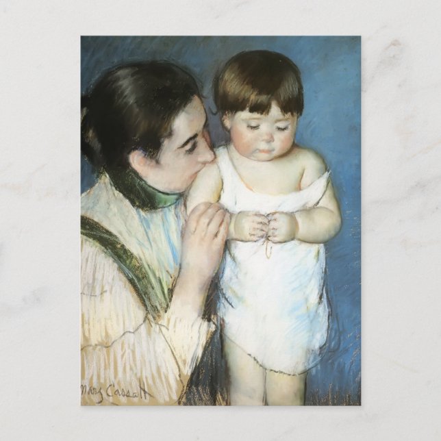 Mary Cassatt - Young Thomas und seine Mutter Postkarte (Vorderseite)