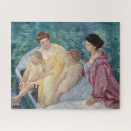 Mary Cassatt - Zwei Mütter und Kinder in einem Boo