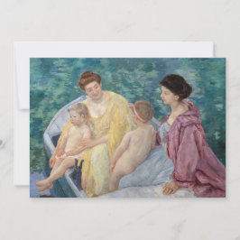 Mary Cassatt - Zwei Mütter und Kinder in einem Boo Dankeskarte