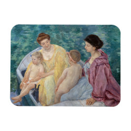 Mary Cassatt - Zwei Mütter und Kinder in einem Boo Magnet
