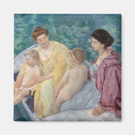 Mary Cassatt - Zwei Mütter und Kinder in einem Boo Magnet