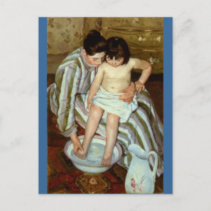 Mary Cassatts Das Bad des Kindes (circa 1892) Postkarte