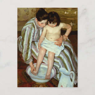 Mary Cassatts Das Bad des Kindes (circa 1892) Postkarte