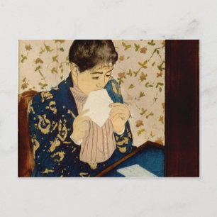 Mary Cassatts Der Brief (um 1891) Postkarte