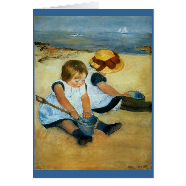 Mary Cassatts Kinder auf dem Strand (1884) (Vorne)