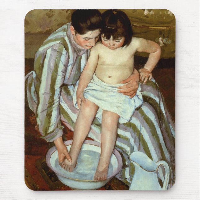Mary Cassatts Kinderbad (ca. 1892) Mousepad (Vorne)