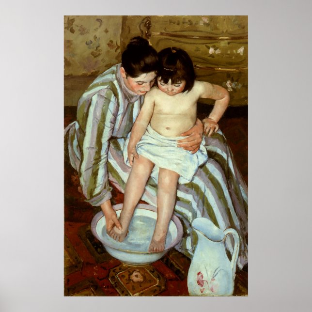 Mary Cassatts Kinderbad (ca. 1892) Poster (Vorne)