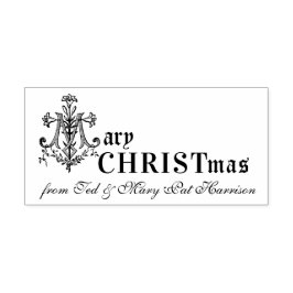 Mary Christmas Katholic Jungfrau Mary Cross Holida Permastempel
