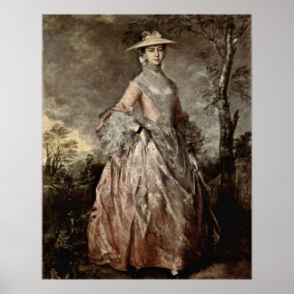 Mary Countess Howe von Thomas Gainsborough Poster