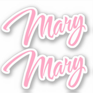 Mary Decorame in Pink x2 Aufkleber