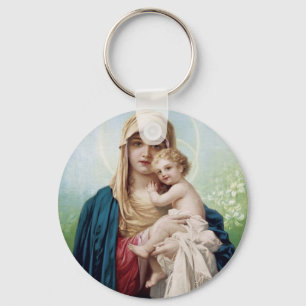 Mary, die Jesus hält Schlüsselanhänger