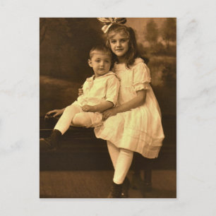 Mary Elizabeth u. Stephen Stanley SECHRIST, 1918 Postkarte