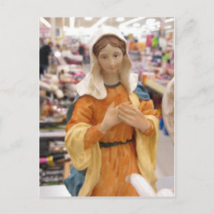 Mary Figurine Postkarte