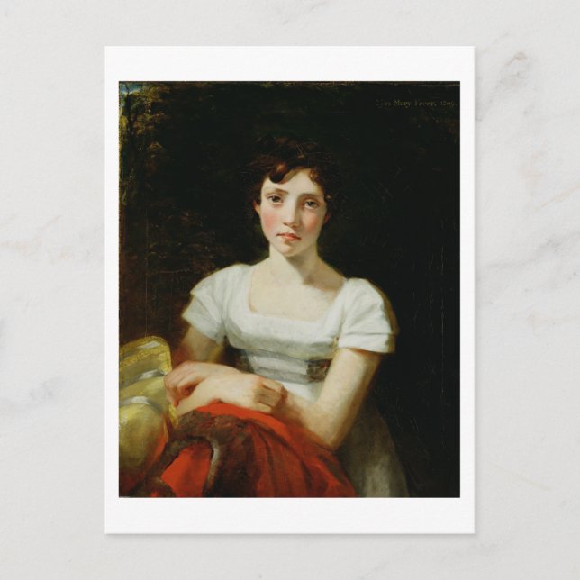 Mary Freer, 1809 (Öl auf Leinwand) Postkarte (Vorderseite)