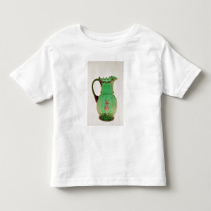 Mary Gregory grüner Krug mit gebranntem Emaille Kleinkind T-shirt