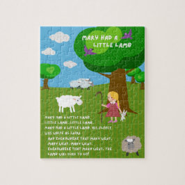 Mary Had a Little Lamb Kinderreim-Puzzle