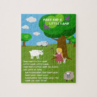 Mary Had a Little Lamb Kinderreim-Puzzle