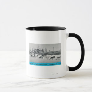 Mary Hansen u. Sibirier mit Flugzeug Tasse