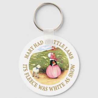Mary hatte ein kleines Lamm Schlüsselanhänger
