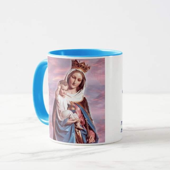 Mary-Hilfe der Christ-Porträt-Schale Tasse (Vorderseite Links)