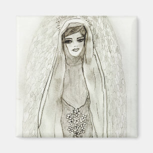 Mary in der Grotte Magnet