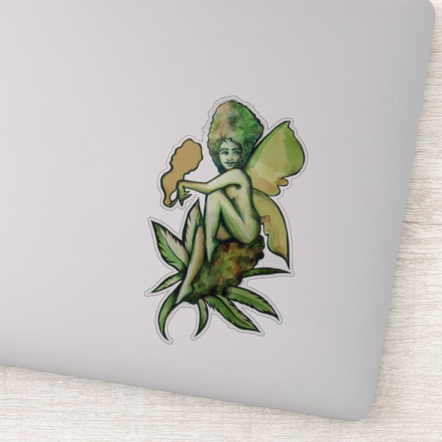 Mary Jane Fairy Green Goddess Toker Aufkleber (Detail)
