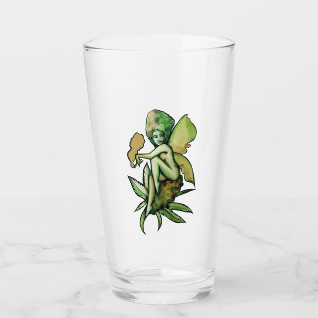 Mary Jane Fairy Green Goddess Toker Glas (Vorderseite)