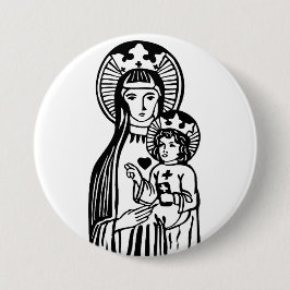Mary & Jesus Button