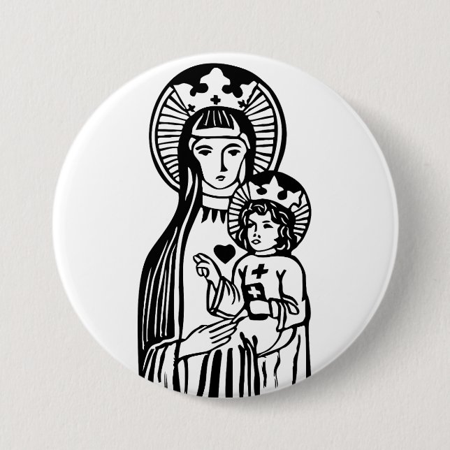 Mary & Jesus Button (Vorderseite)