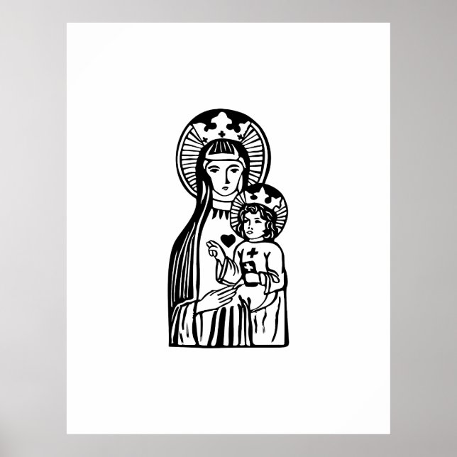 Mary & Jesus Poster (Vorne)