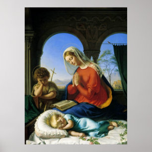 Mary, Jesus u. Johannes- der Täuferplakat Poster