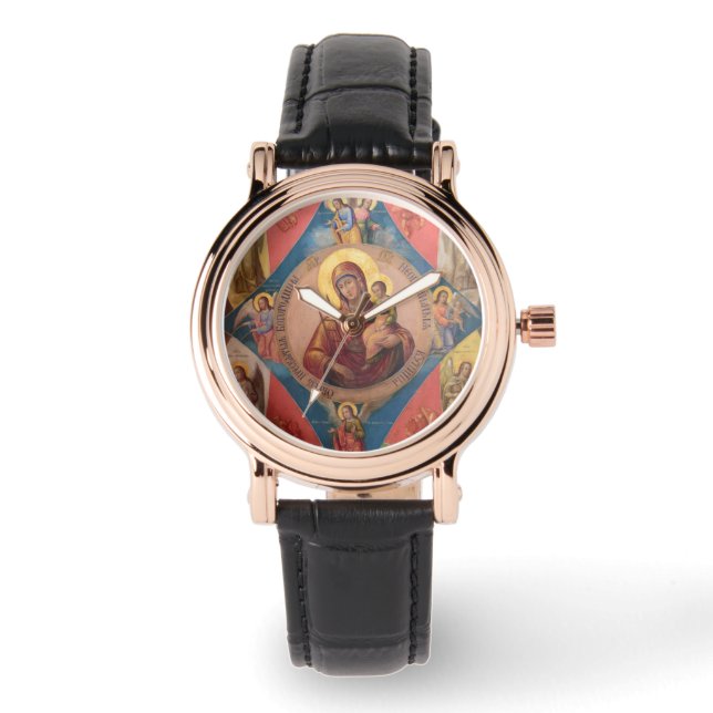 Mary, Jesus, und Engel Armbanduhr (Vorderseite)