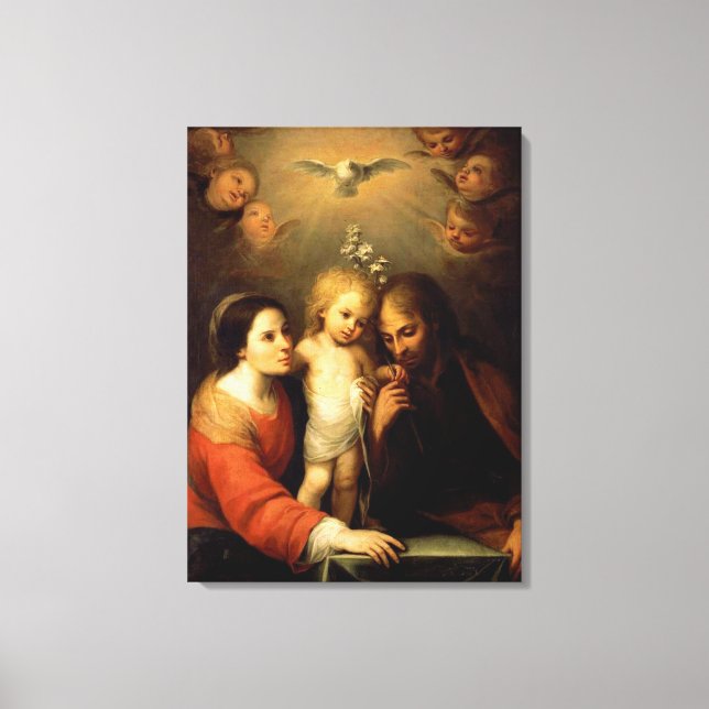 Mary, Jesus und Joseph Leinwanddruck (Vorderseite)