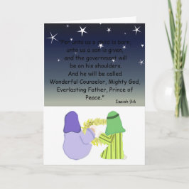 Mary, Joseph und Baby Jesus Feiertagskarte