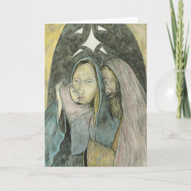 Mary Joseph und religiöses Weihnachten Baby-Jesuss (Vorderseite)