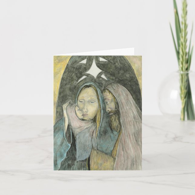Mary Joseph und religiöses Weihnachten Baby-Jesuss (Vorderseite)