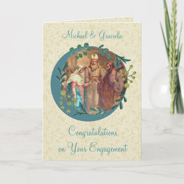 Mary Joseph Verlobung Wedding Betrothal Karte (Vorderseite)