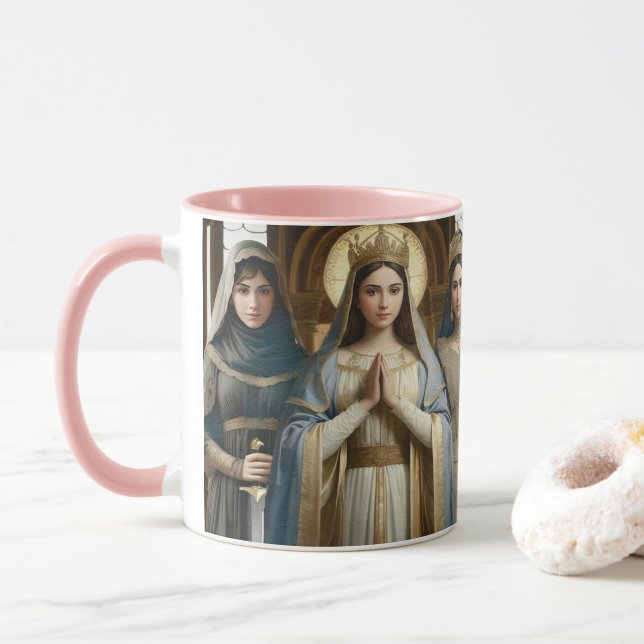 Mary, Judith und Esther Tasse (Mit Donut)