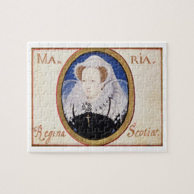 Mary-Königin der Schotten (1542-87) (Gouache auf (Horizontal)