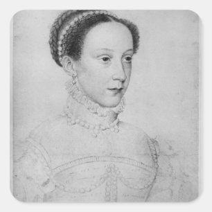 Mary-Königin der Schotten, 1559 Quadratischer Aufkleber
