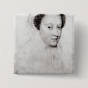 Mary, Königin der Schotten in weißer Trauer, 156 Button