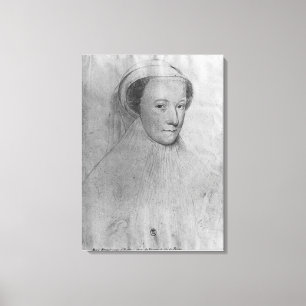 Mary, Königin der Schotten in weißer Trauer, 156 Leinwanddruck