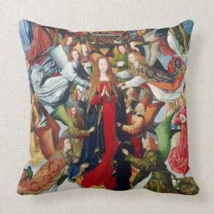 Mary, Königin des Himmels, C. 1485 - 1500 Kissen