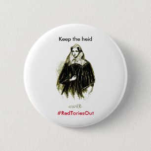 Mary-Königin Schottendes roten Torys-heraus Button