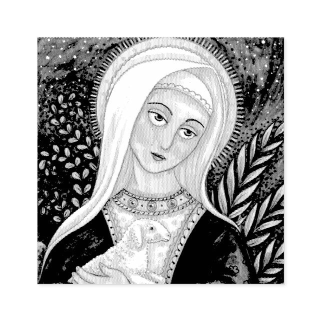 MARY & LAMB, MADONNA, MUTTER VON JESUS ART GUMMISTEMPEL (Prägung)
